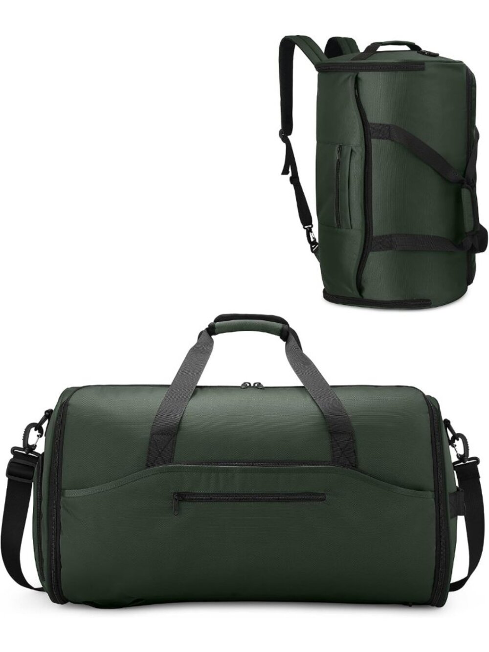 Convertible Travel Garment Duffle Bag - 3-in-1 Foldable Backpack & Suit Carrier